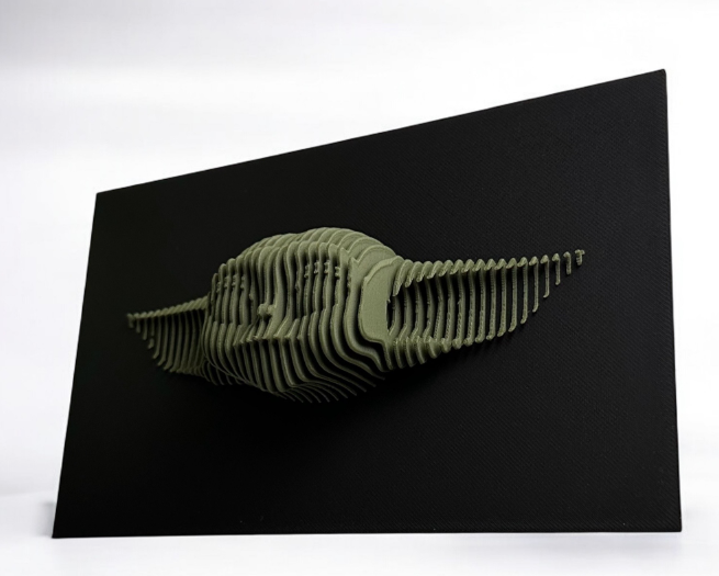 Grogu Sectional 3D Artwork