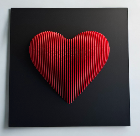 Sectional 3D Artwork - Heart