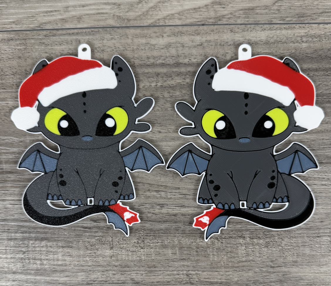 3D Printed Christmas Tree Ornament – Festive Hueforge Style Decoration / Keyring