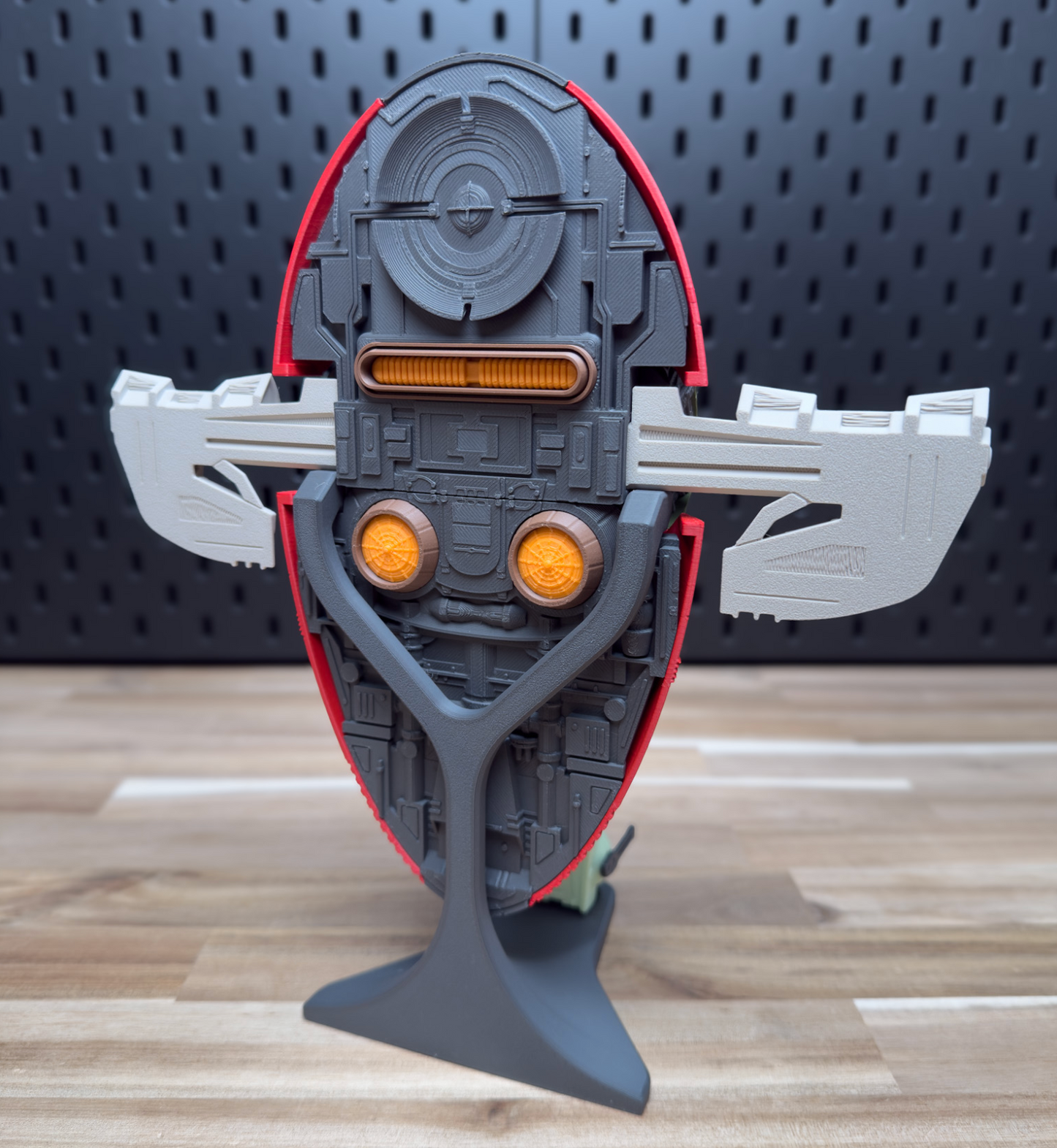 Slave 1 Starship – 3D Printed Push-Fit Model Kit | Boba Fett’s Ship | No-Glue Assembly | Display Prop