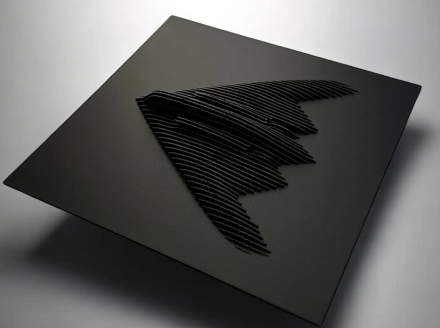 Layered sculpture of iconic Figures. Collect all of them to make stunning wall or desk display.