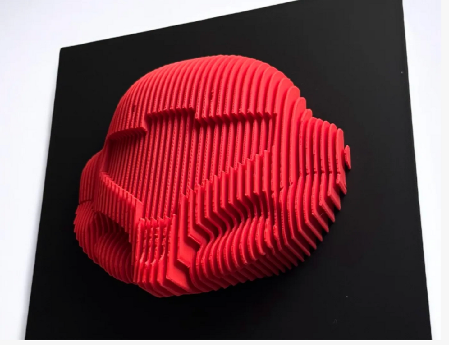 Layered sculpture of iconic Figures. Collect all of them to make stunning wall or desk display.