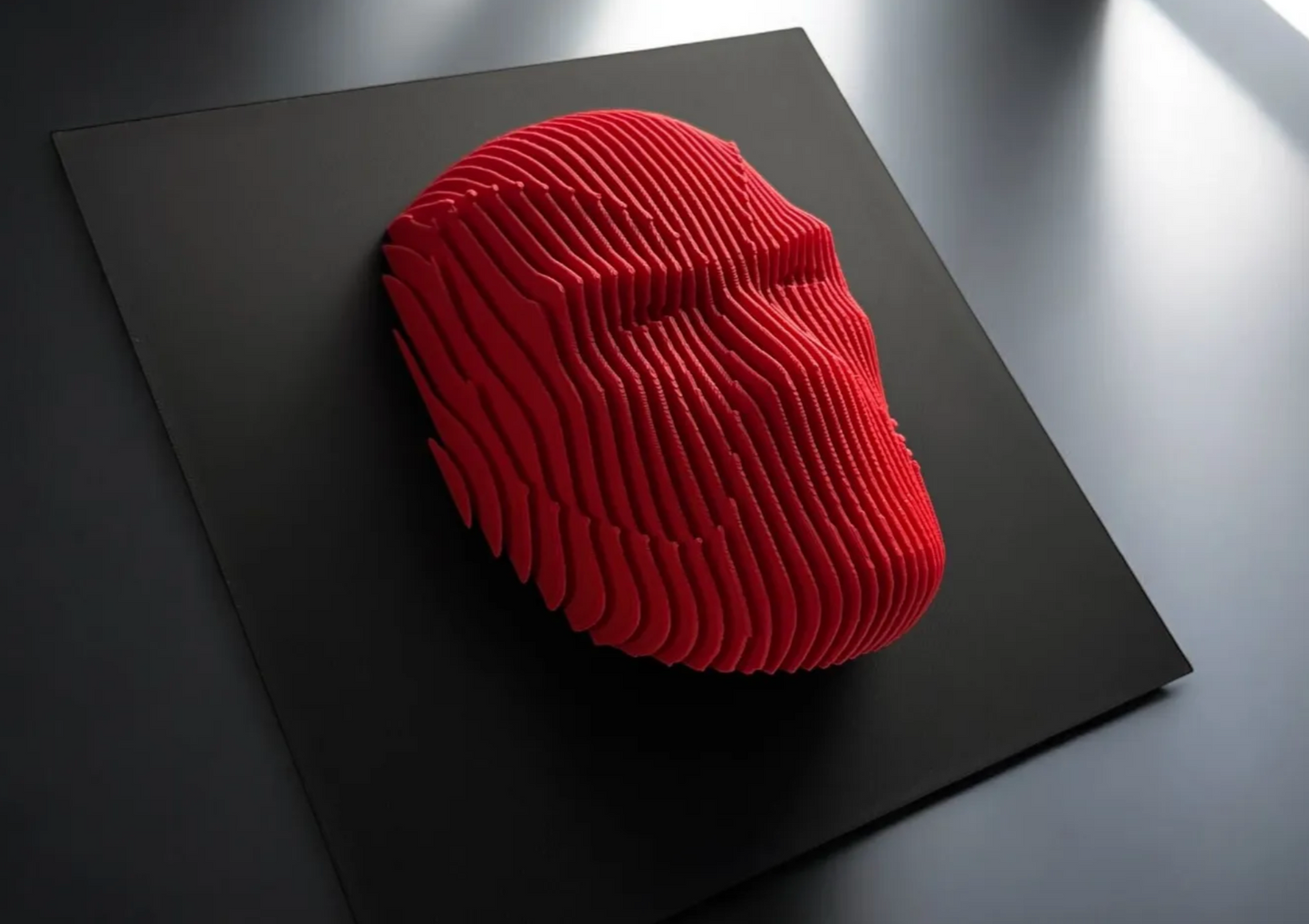 Layered sculpture of iconic Figures. Collect all of them to make stunning wall or desk display.
