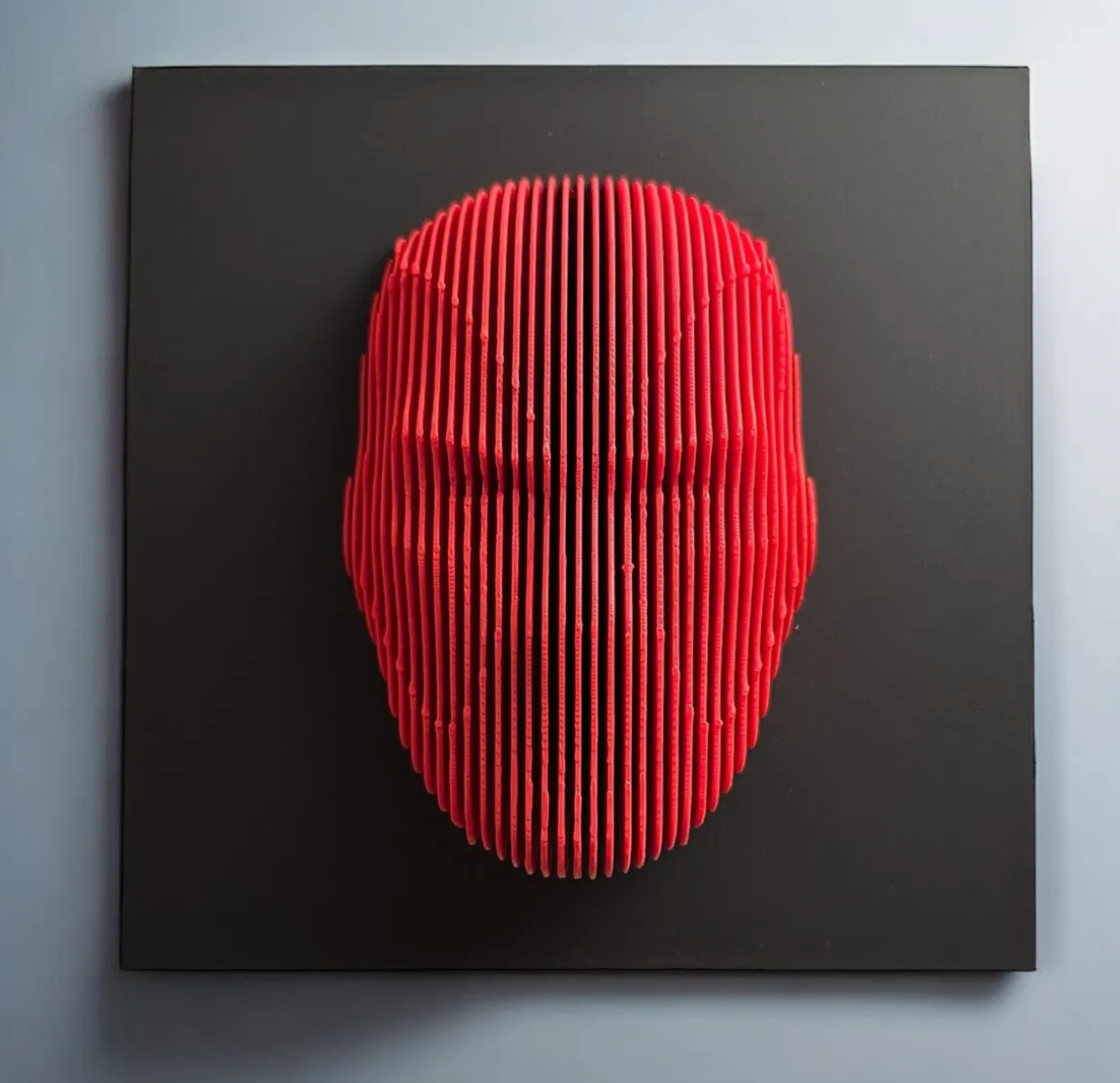 Layered sculpture of iconic Figures. Collect all of them to make stunning wall or desk display.
