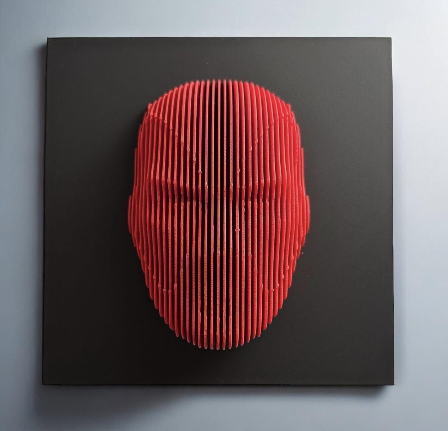 Layered sculpture of iconic Figures. Collect all of them to make stunning wall or desk display.