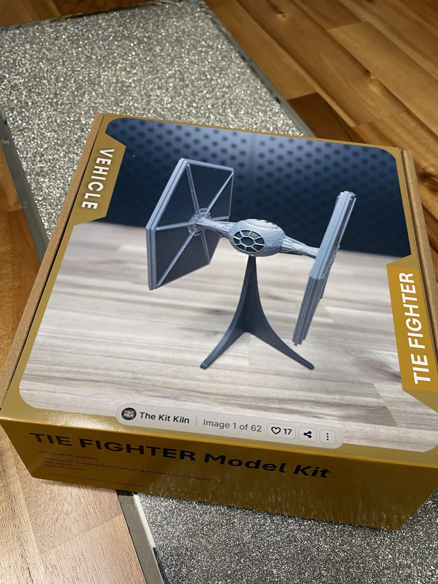 Tie Fighter build kit - No Glue push fits together (3d Printed)