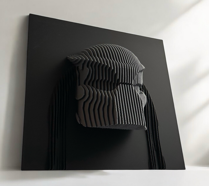 Predator sectional 3D artwork on display