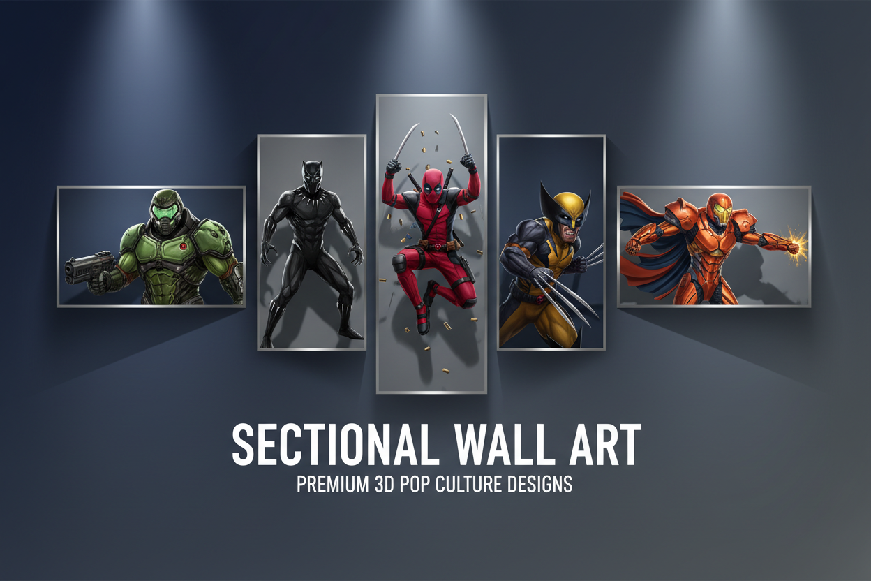 Sectional Wall / Desk Artwork