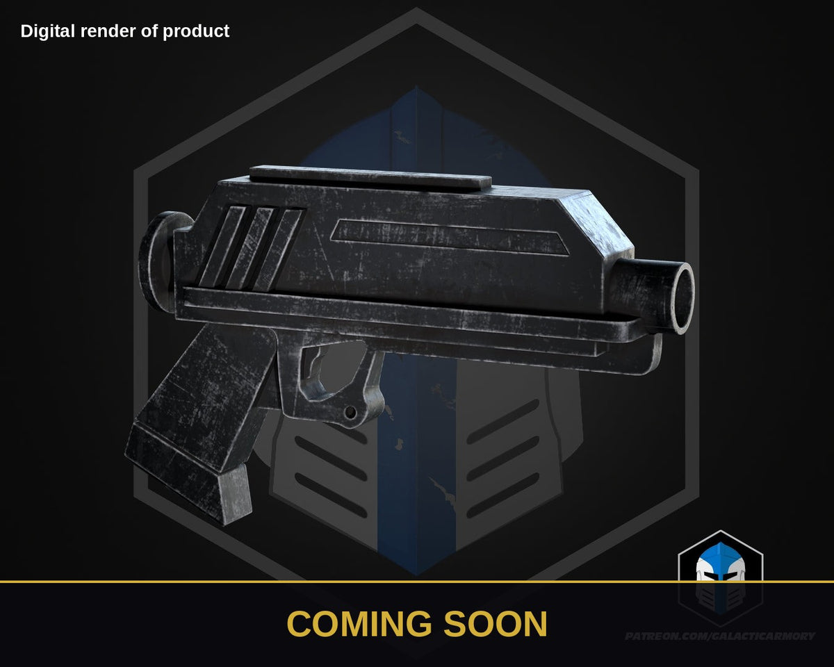 Animated DC-17 Blaster Pistol – Star Wars Prop Kit (Coming Soon) - Coming Soon preview (digital render)