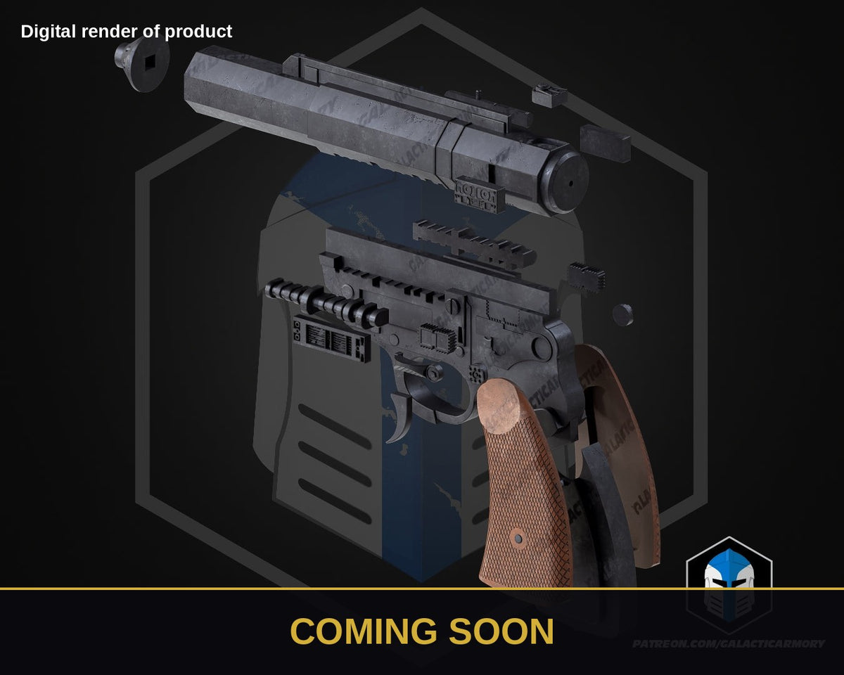 Captain Hayle Blaster – Star Wars Prop Kit (Coming Soon) - Coming Soon preview (digital render)