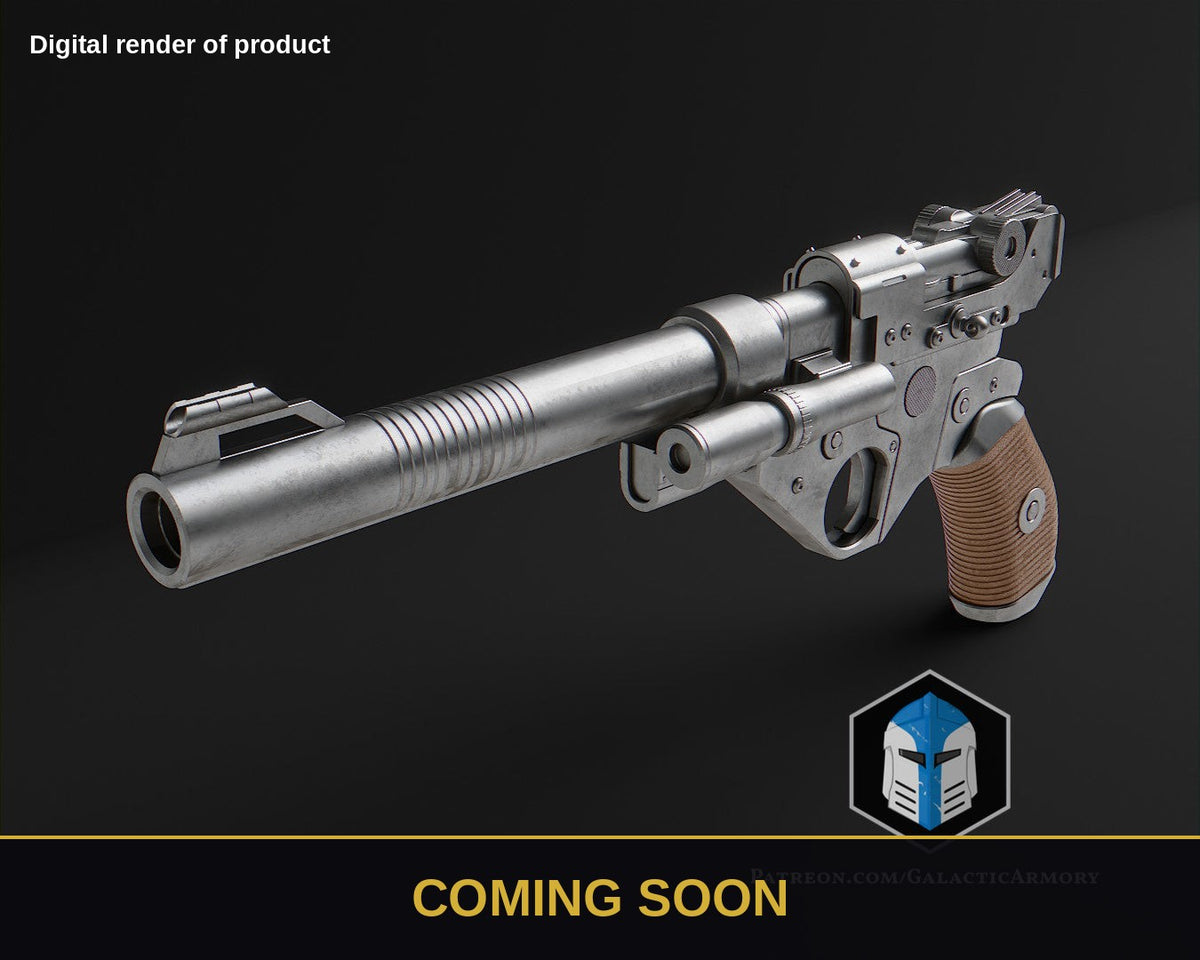 Jedi Survivor Blaster - Arakyd Heavy – Star Wars Prop Kit (Coming Soon) - Coming Soon preview (digital render)