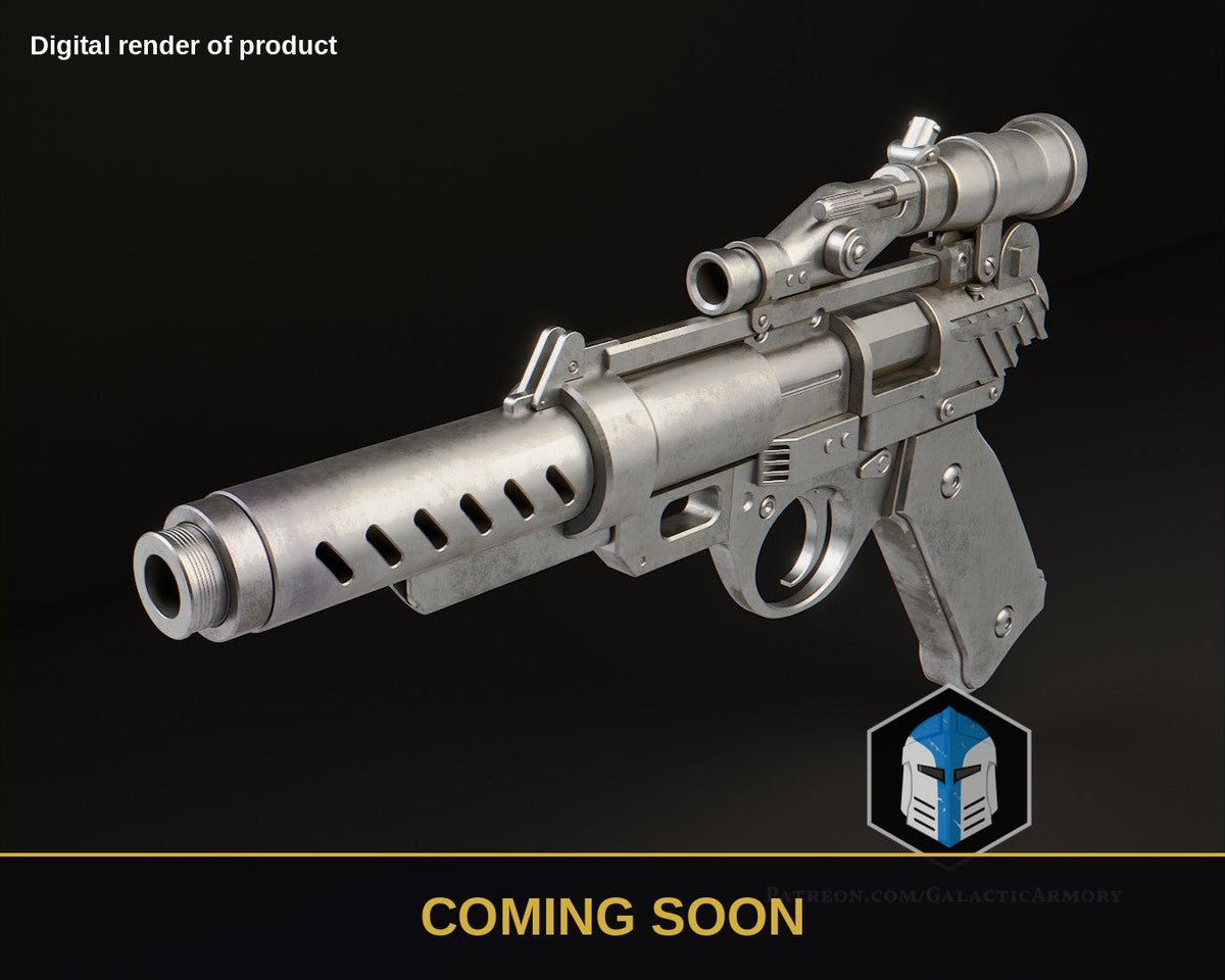 Jedi Survivor Blaster - Combustion – Star Wars Prop Kit (Coming Soon) - Coming Soon preview (digital render)