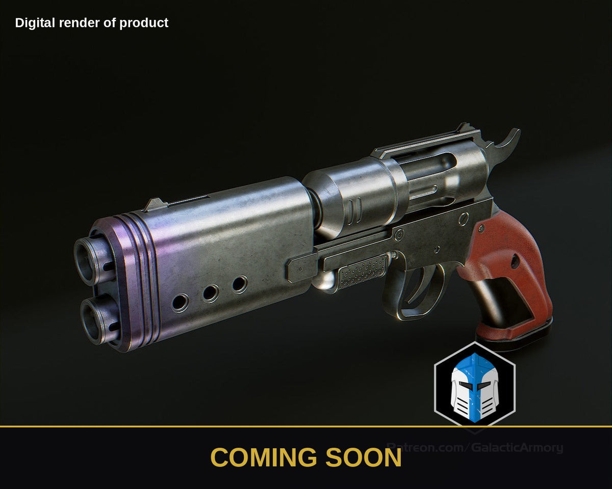 Jedi Survivor Blaster - K3 Vindicator – Star Wars Prop Kit (Coming Soon) - Coming Soon preview (digital render)