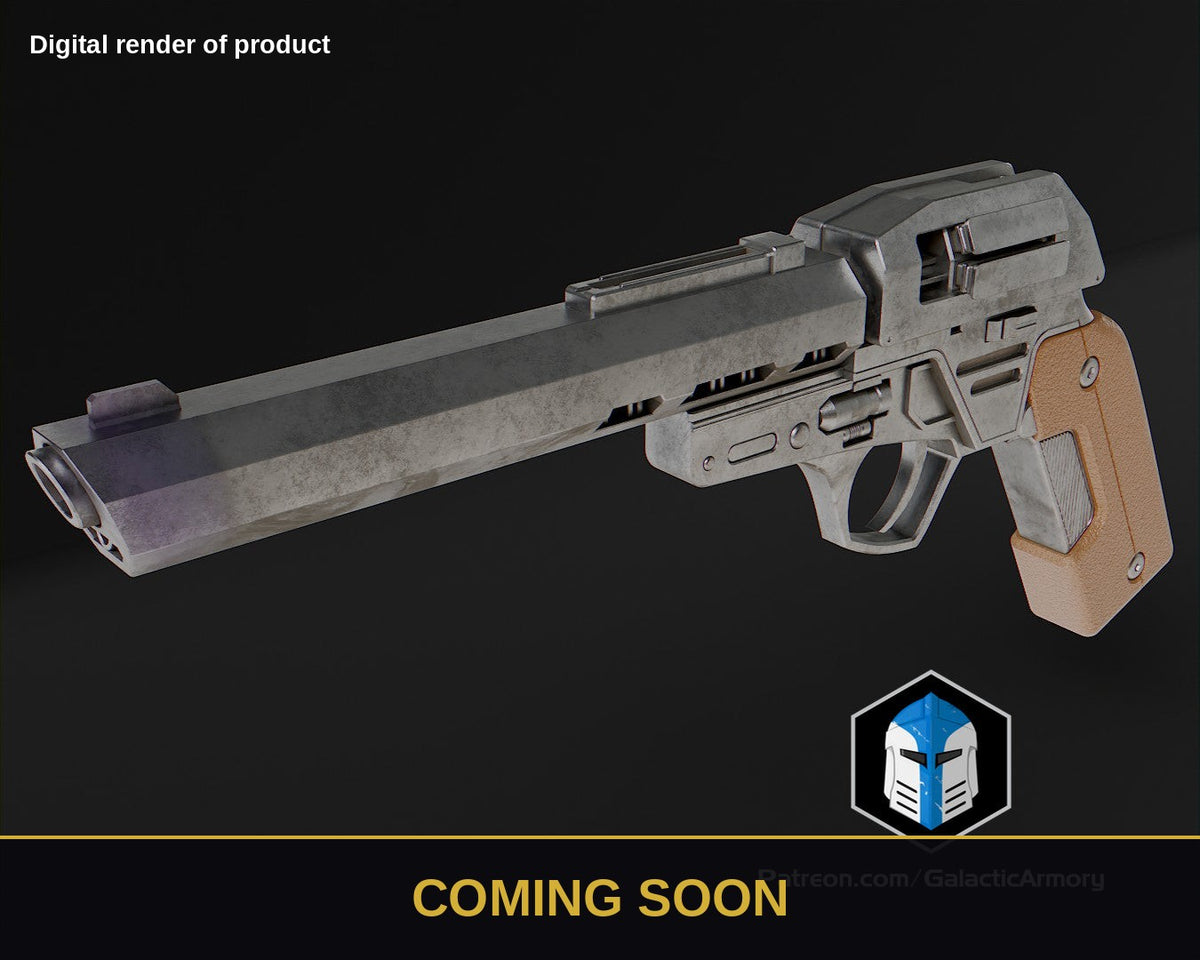 Jedi Survivor Blaster - LW-96 – Star Wars Prop Kit (Coming Soon) - Coming Soon preview (digital render)
