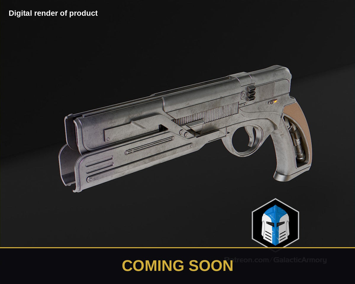 Jedi Survivor Blaster - Model 13 – Star Wars Prop Kit (Coming Soon) - Coming Soon preview (digital render)