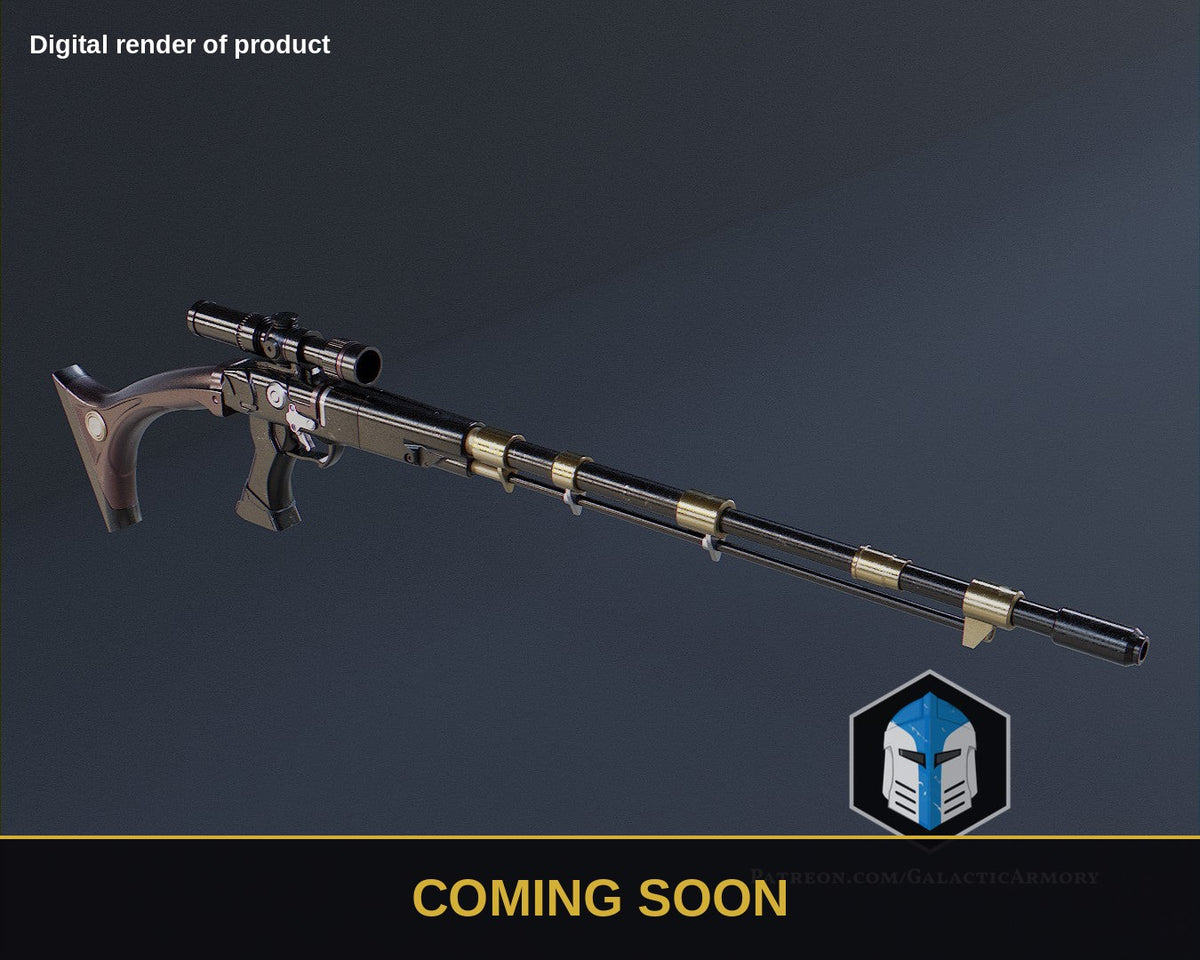 Mandalorian Longshot Rifle – Star Wars Prop Kit (Coming Soon) - Coming Soon preview (digital render)