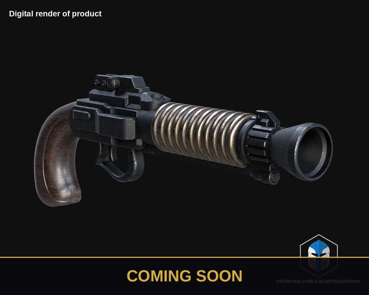 Skeleton Crew Blaster – Star Wars Prop Kit (Coming Soon) - Coming Soon preview (digital render)