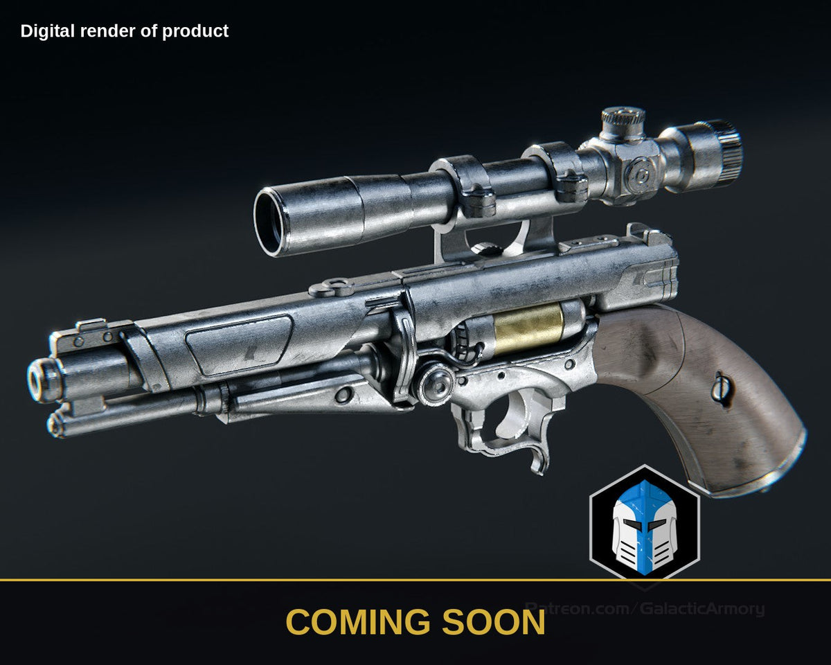 Westar 88 Blaster – Star Wars Prop Kit (Coming Soon) - Coming Soon preview (digital render)
