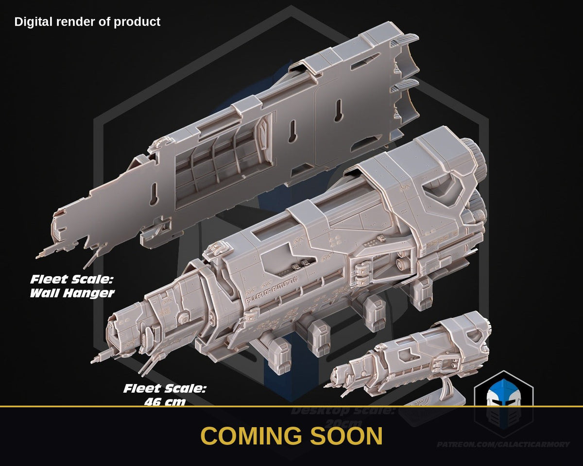 Halo - Pillar of Autumn – Halo Prop/Model (Coming Soon) - Coming Soon preview (digital render)