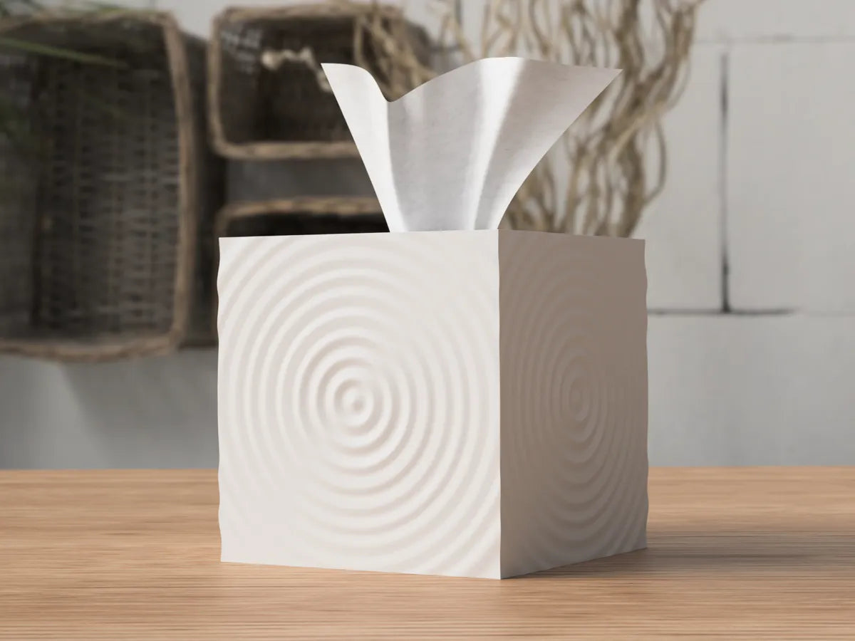 Ripple tissue box cover, modern design