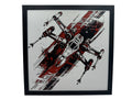 X-Wing Star Wars layered 3D wall art panel