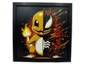 Venomized Charmander layered 3D wall art panel
