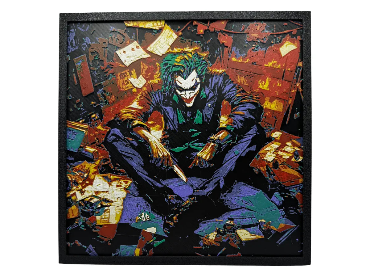 The Joker layered 3D wall art panel