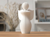 Angel Statue, 3D printed sculptural home décor, front view