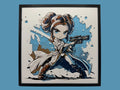 Princess Leia Chibi Star Wars layered 3D wall art panel