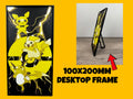 Pichu, Pikachu and Raichu Pokemon layered 3D printed Hueforge wall art panel