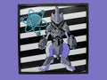 Armored Mewtwo Pokemon layered 3D printed Hueforge wall art panel