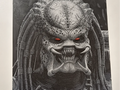 Predator layered 3D wall art panel, front view