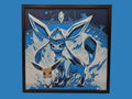 Eevee and Glaceon layered 3D wall art panel