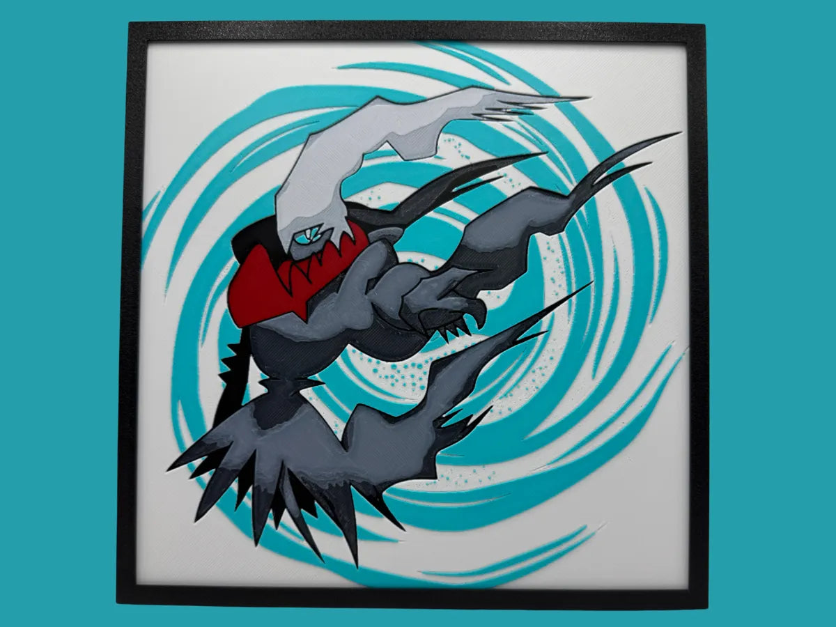 Darkrai layered 3D wall art panel