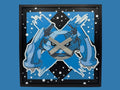 Metagross layered 3D wall art panel
