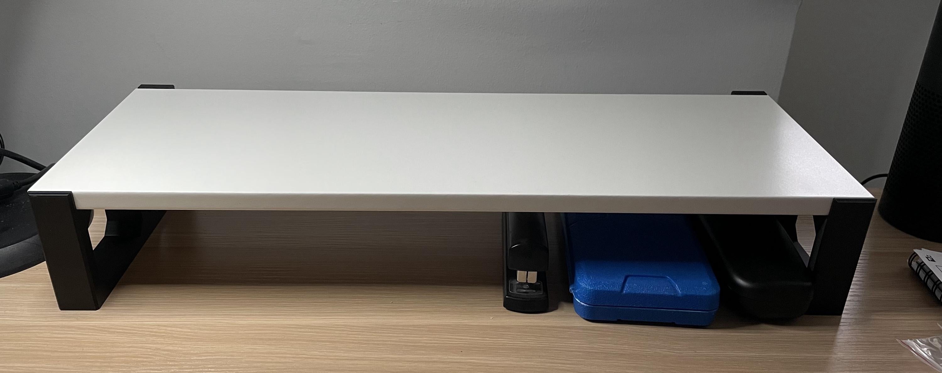Desk Riser/Stand legs fits Ikea BURHULT Shelf - Security hook