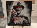 Freddy Krueger layered 3D wall art panel, front view