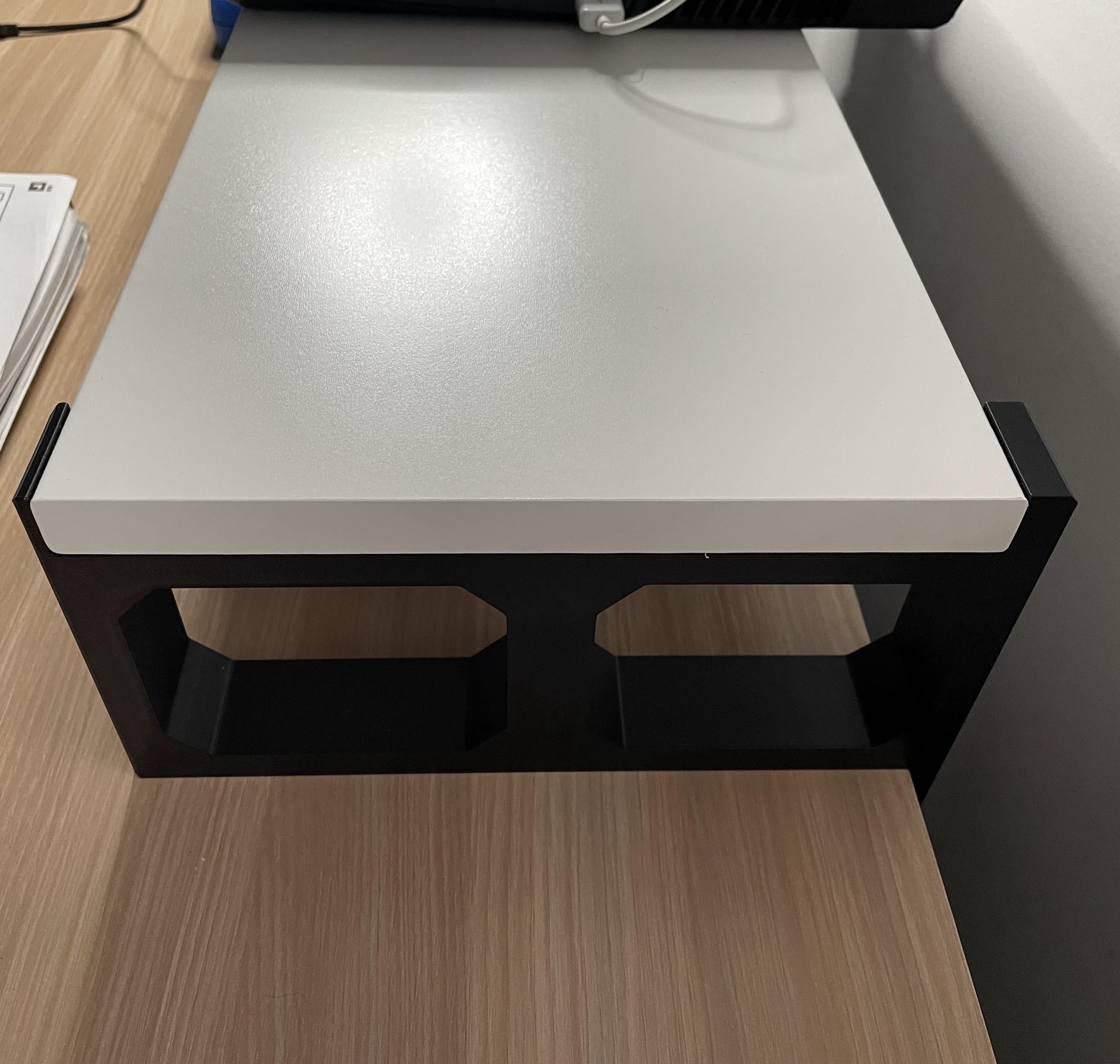 Desk Riser/Stand legs fits Ikea BURHULT Shelf - Security hook