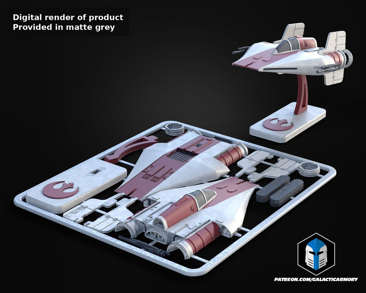 Digital render of product, Provided in matte grey