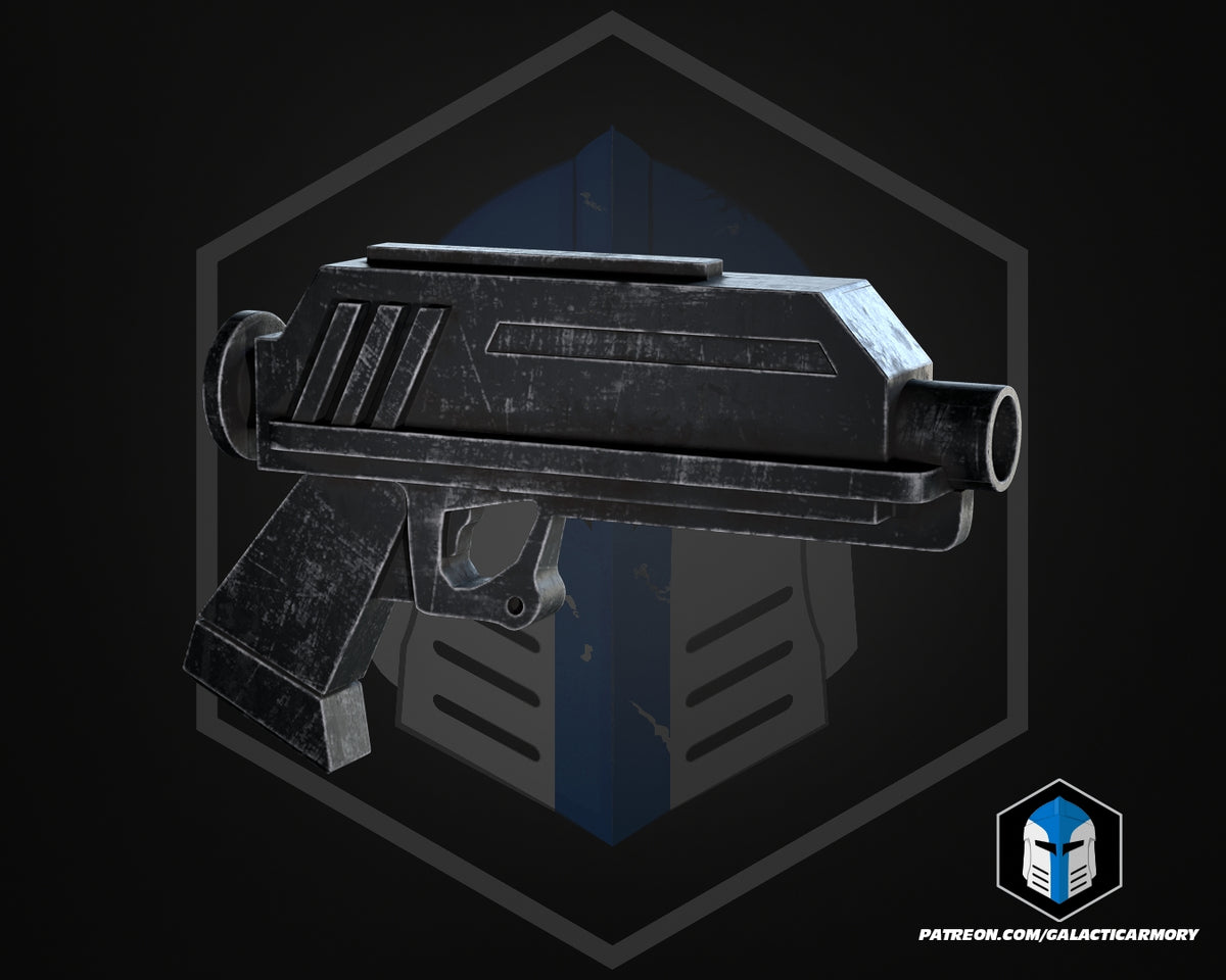 Animated DC-17 Blaster Pistol