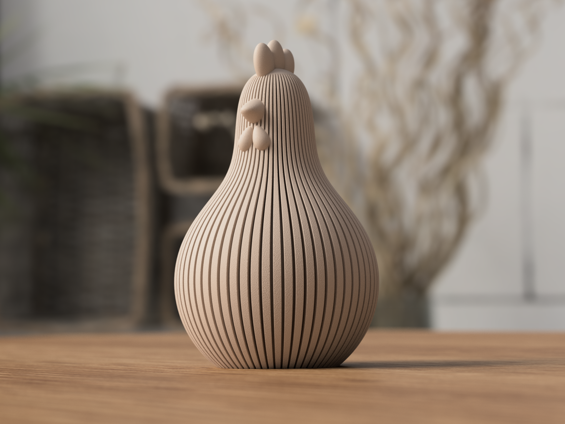 Modern Easter Chicken Decorations