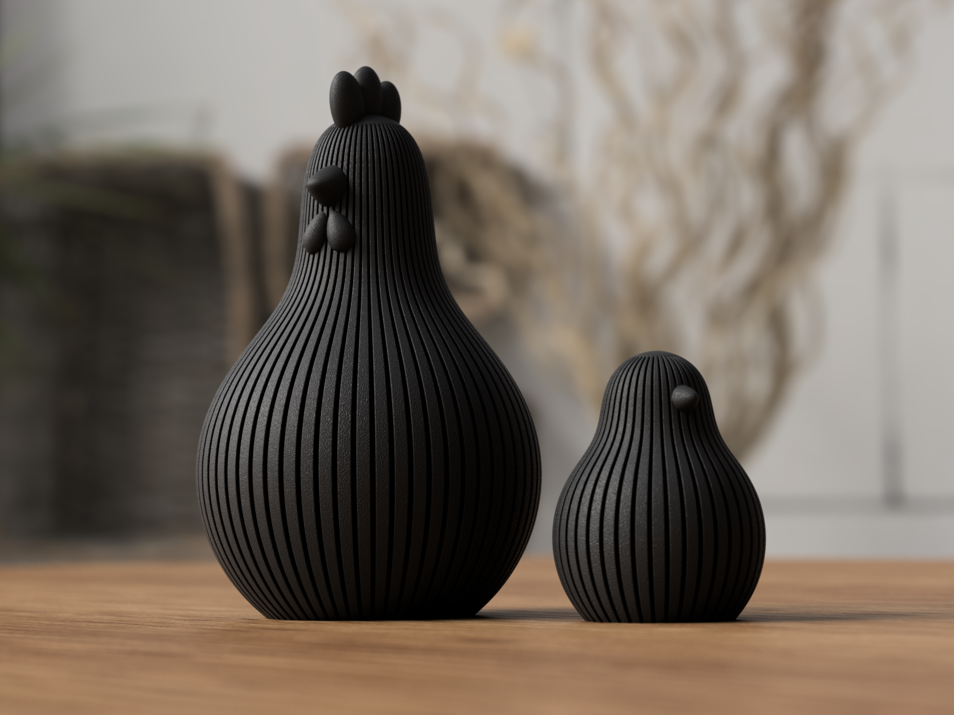 Modern Easter Chicken Decorations