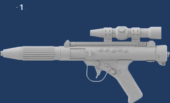 Model of a DH-17 Blaster pistol 3d Printed Model Kit