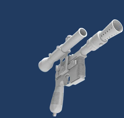 3d Printed Model kit  of a DL-44 heavy blaster pistol 