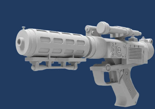 DT-57 Schwerer Blasterpistolen-Modellbausatz – Star Wars 3D-gedruckt