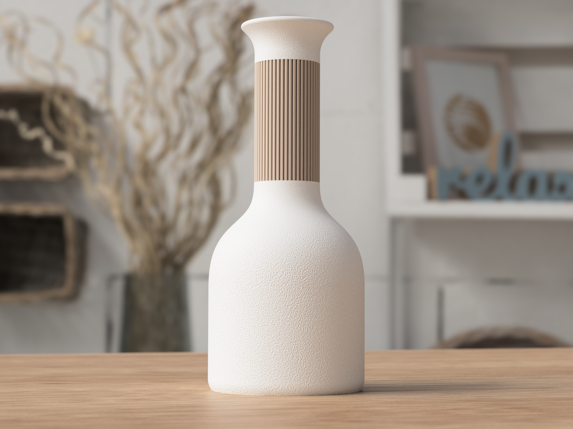Hoji Vase – 3D Printed Japandi Home Décor