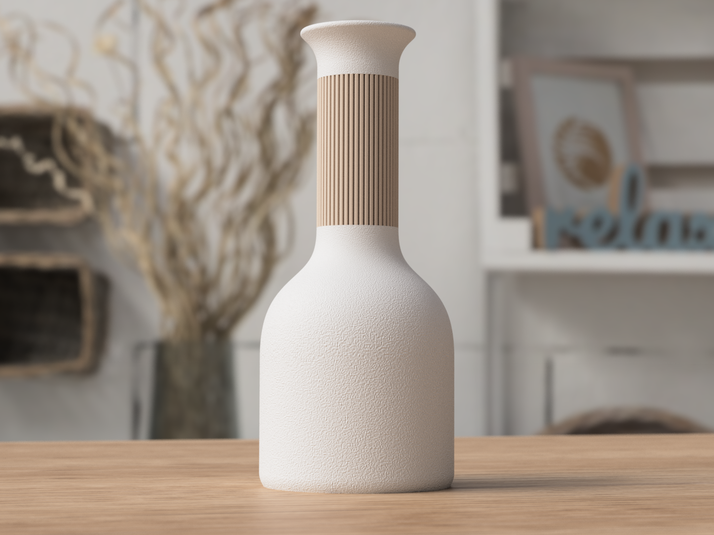 Hoji Vase – 3D Printed Japandi Home Décor