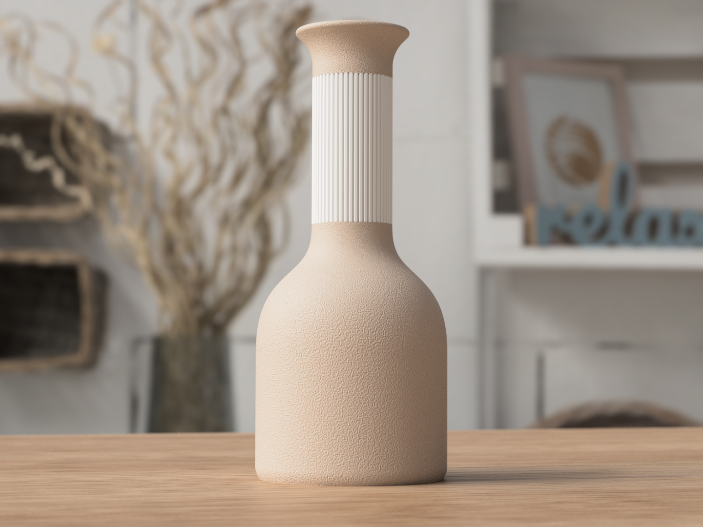 Hoji Vase – 3D Printed Japandi Home Décor