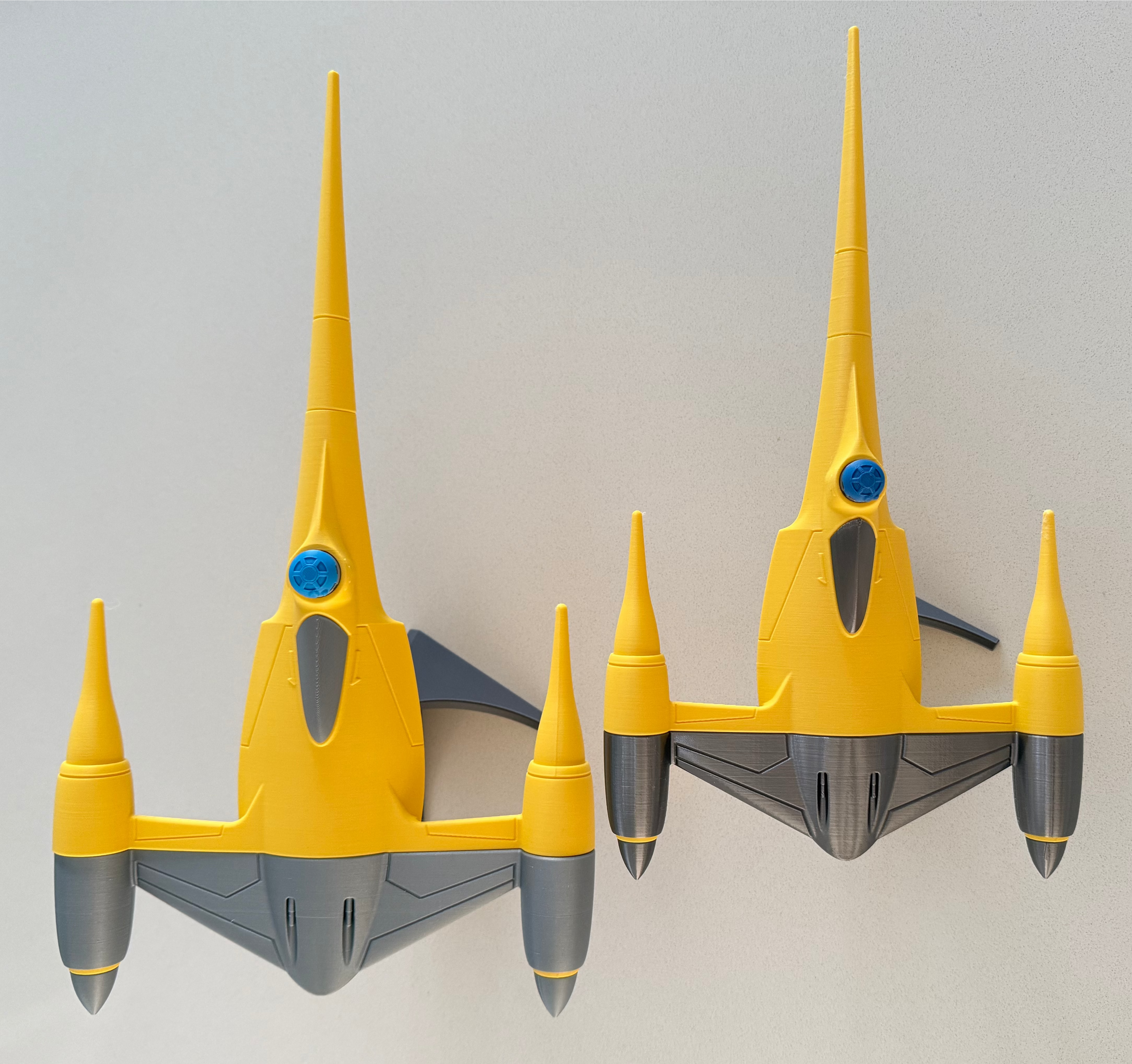 Naboo N-1 Starfighter, 3D printed model kit, view 4