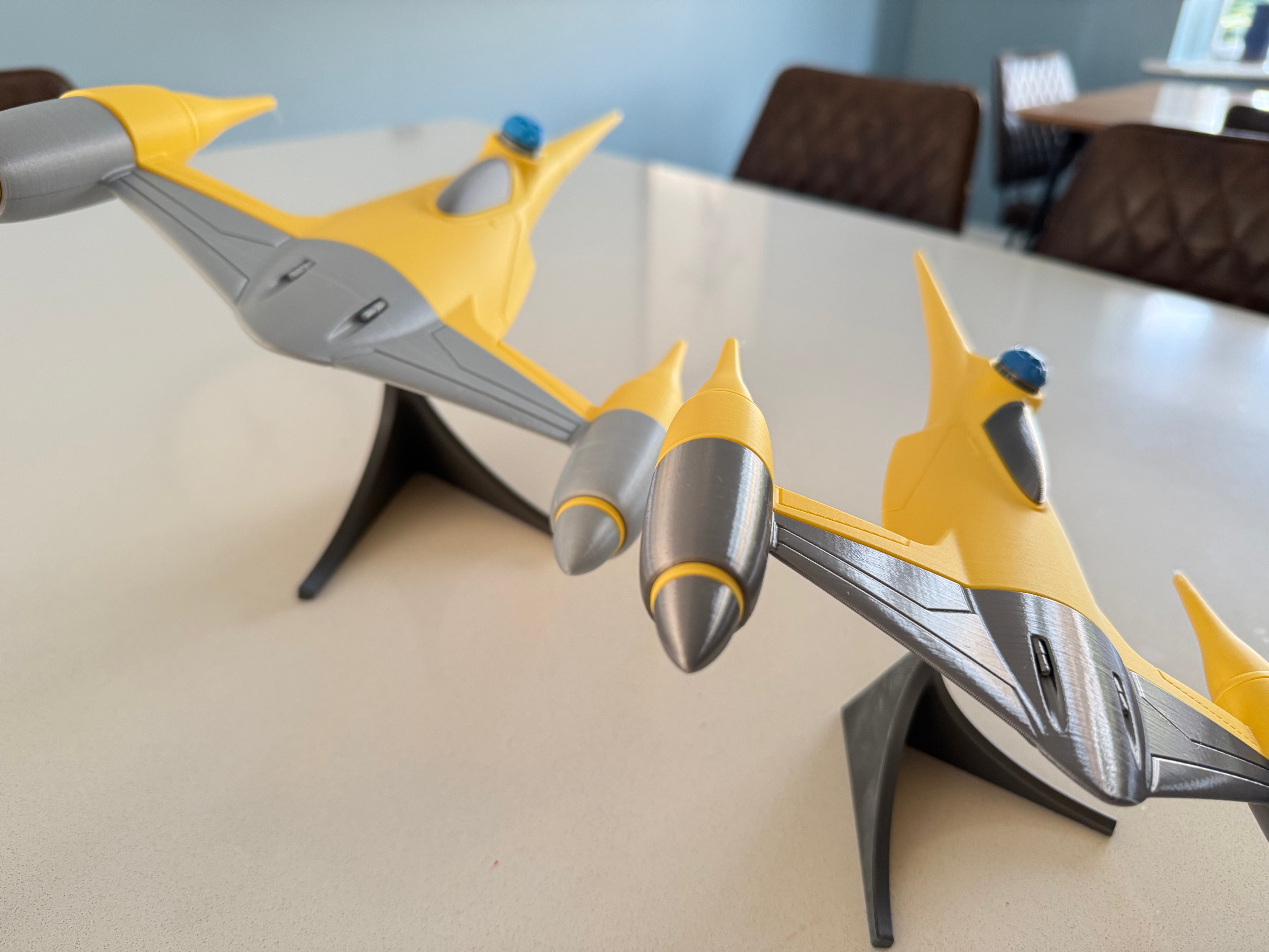 Naboo N-1 Starfighter, 3D printed model kit, view 6